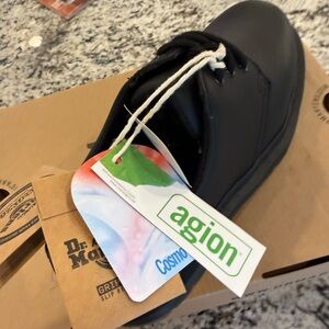 Womens Sz 6 Dr. Martens 1461 SR Industrial Full Grain Leather Oxford Shoes Black